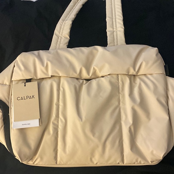 SOLD OUT Calpak Luka duffel in oatmeal - Picture 2 of 6